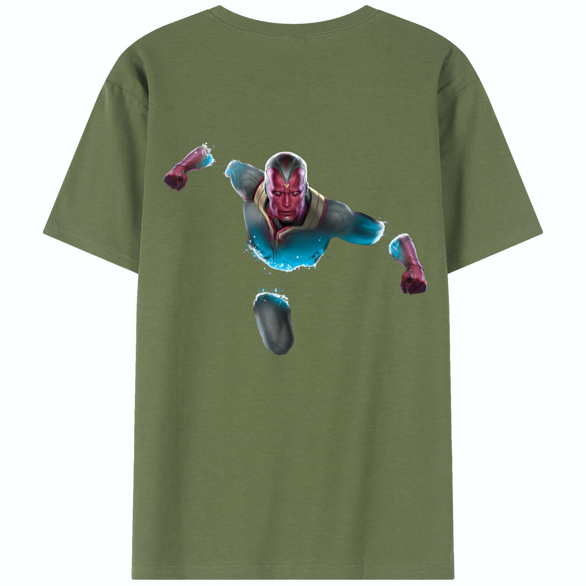 （画像用） アベンジャーズ The Avengers 綿100％半袖Tシャツ（背面プリント）